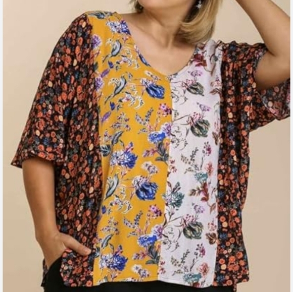 UMGEE colorful blouse - Picture 1 of 10
